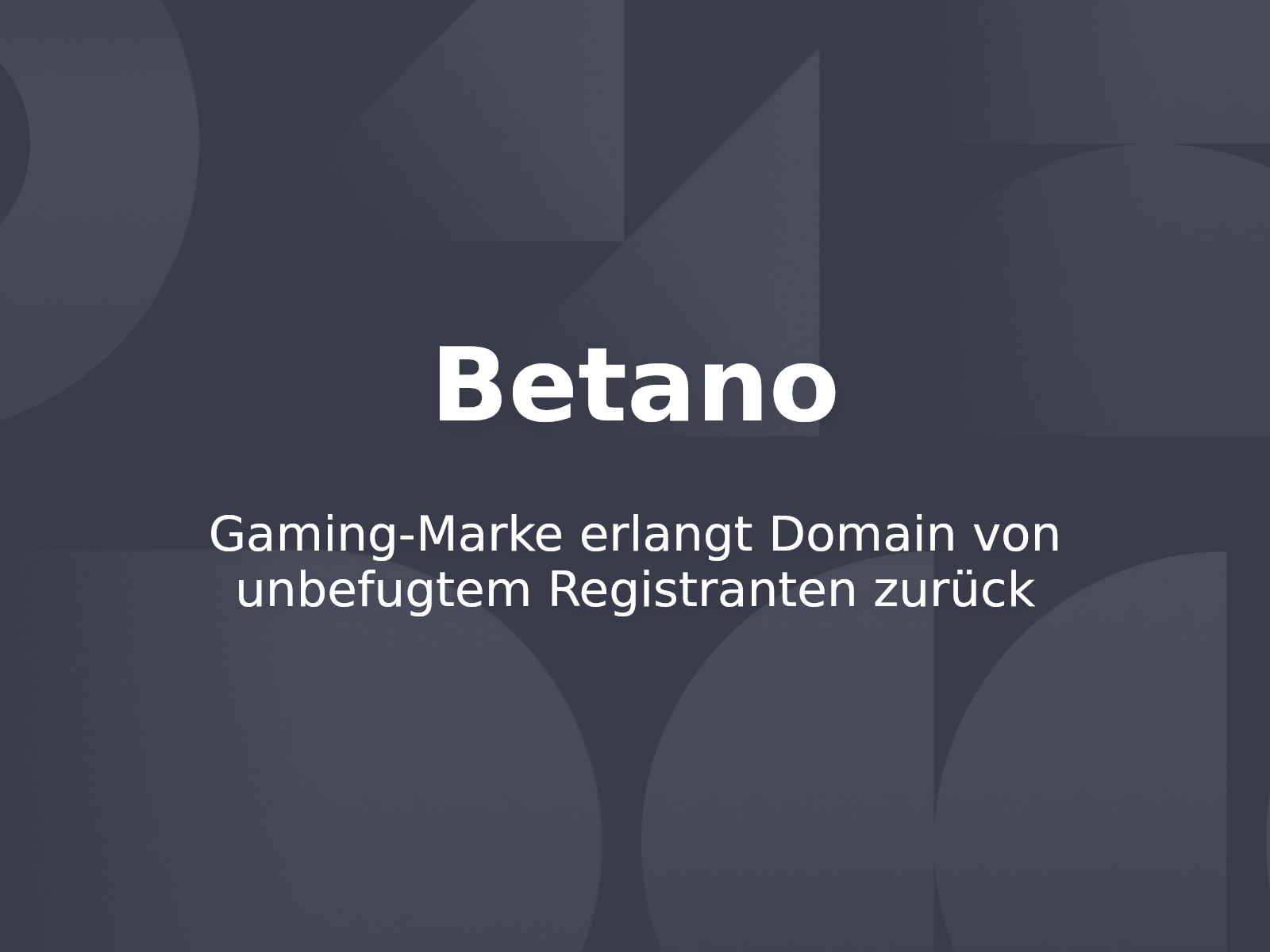 Gaming-Marke erlangt Domain von unbefugtem Registranten zurück
