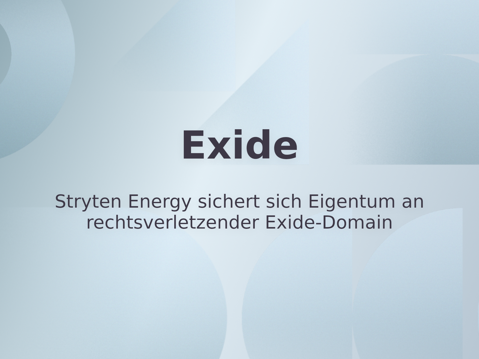 Stryten Energy sichert sich Eigentum an rechtsverletzender Exide-Domain