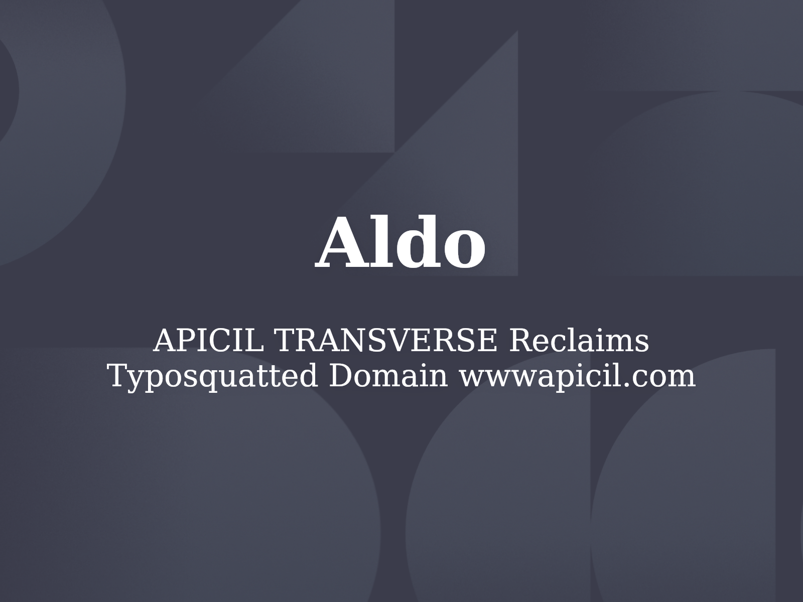 APICIL TRANSVERSE Reclaims Typosquatted Domain wwwapicil.com