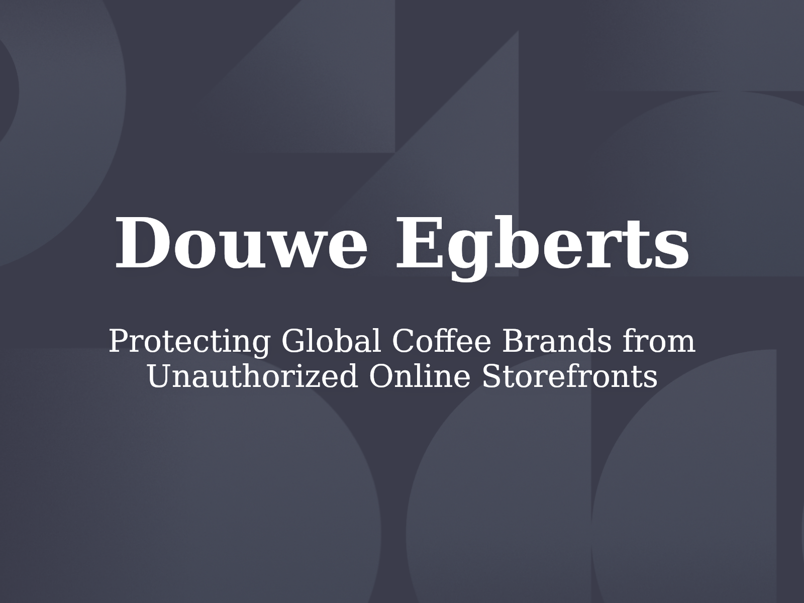 Protecting Global Coffee Brands from Unauthorized Online Storefronts