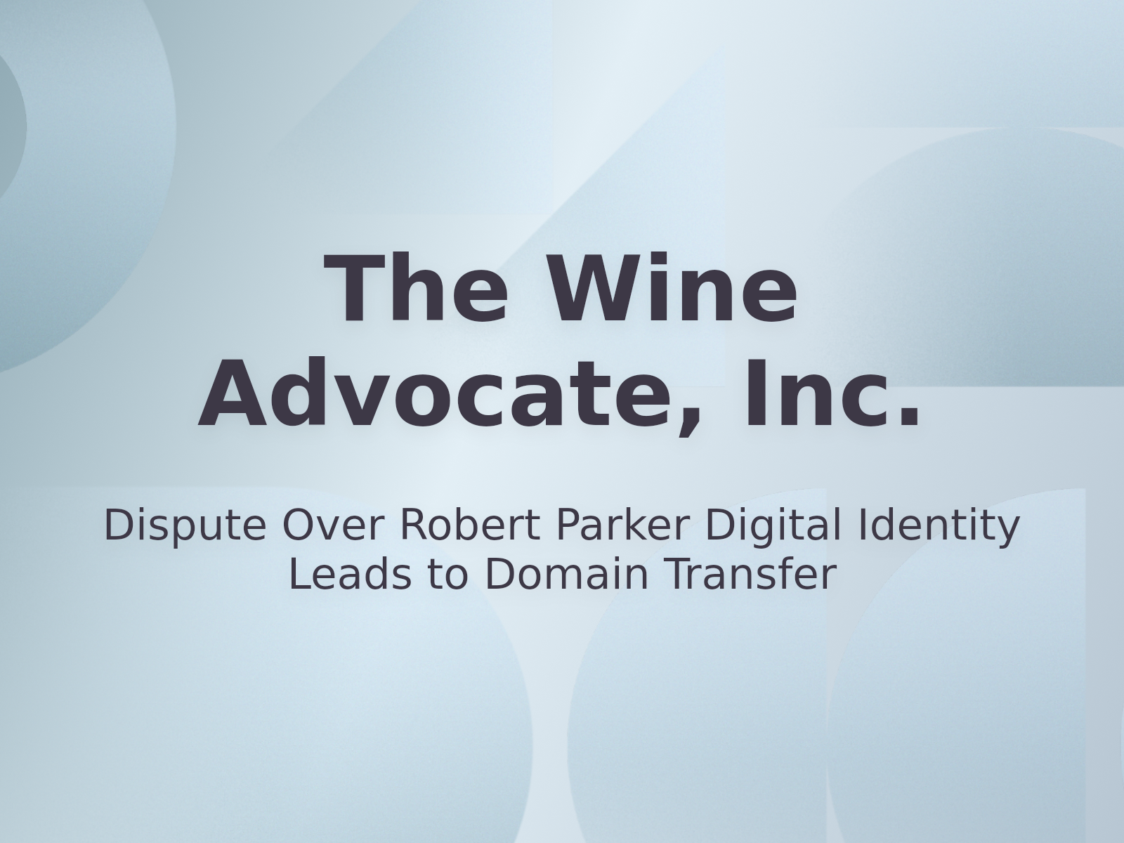 Dispute Over Robert Parker Digital Identity Leads to Domain Transfer