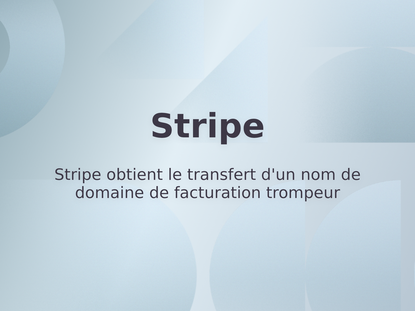 Stripe obtient le transfert d’un nom de domaine de facturation trompeur