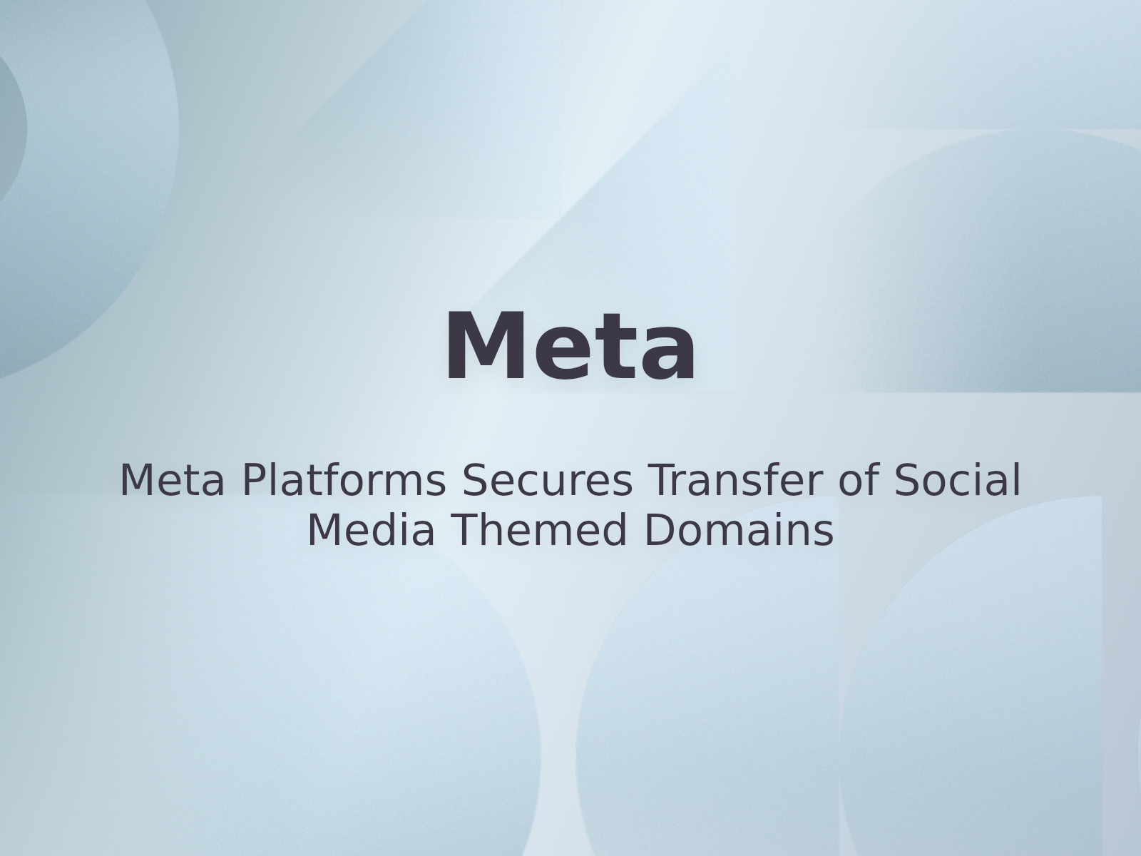 Meta Platforms Secures Transfer of Social Media Themed Domains