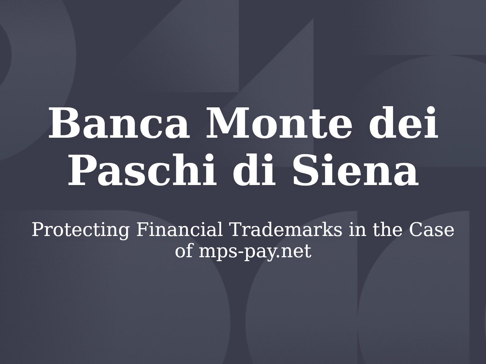 Protecting Financial Trademarks in the Case of mps-pay.net