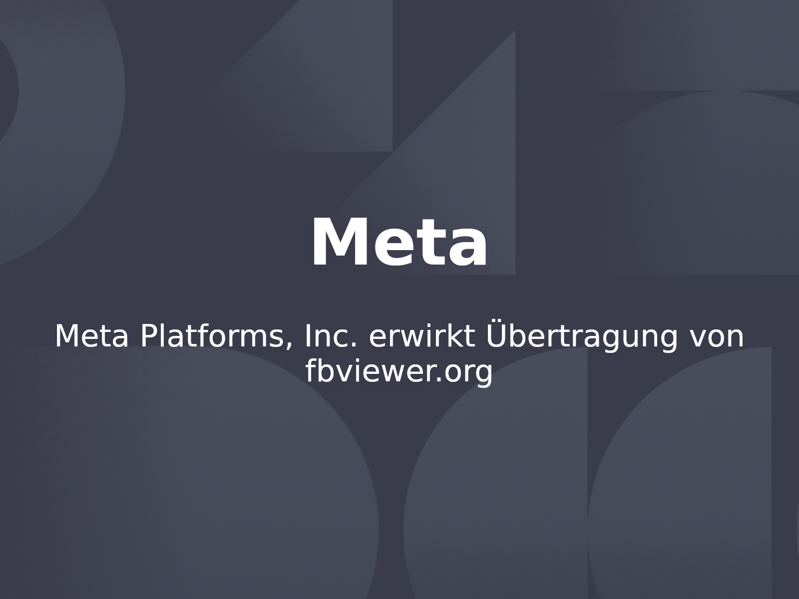 Meta Platforms, Inc. erwirkt Übertragung von fbviewer.org