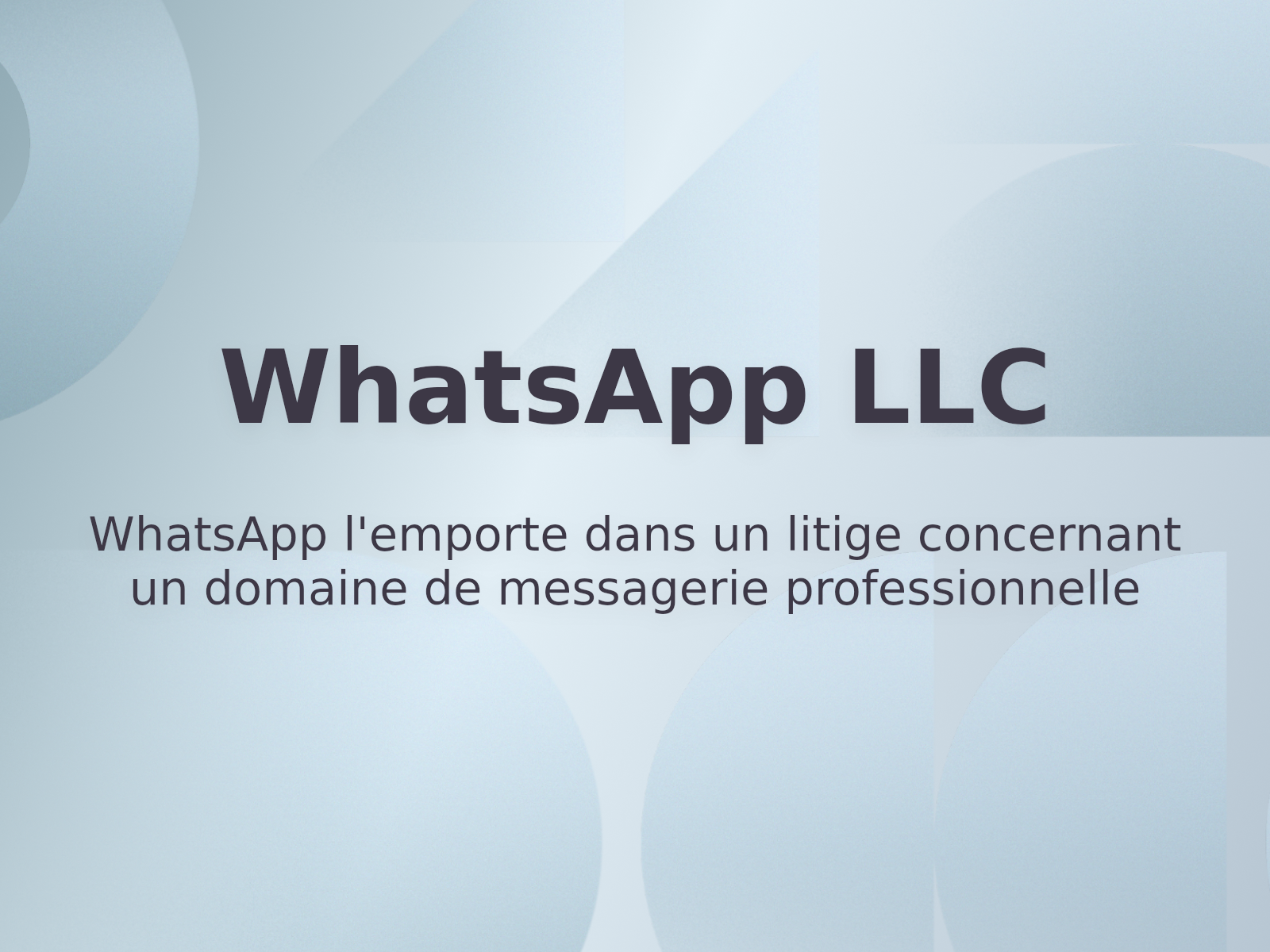 WhatsApp l’emporte dans un litige concernant un domaine de messagerie professionnelle