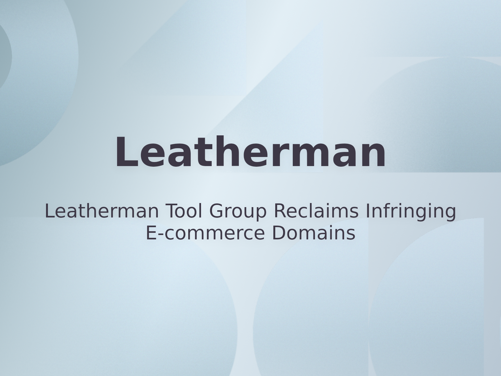 Leatherman Tool Group Reclaims Infringing E-commerce Domains