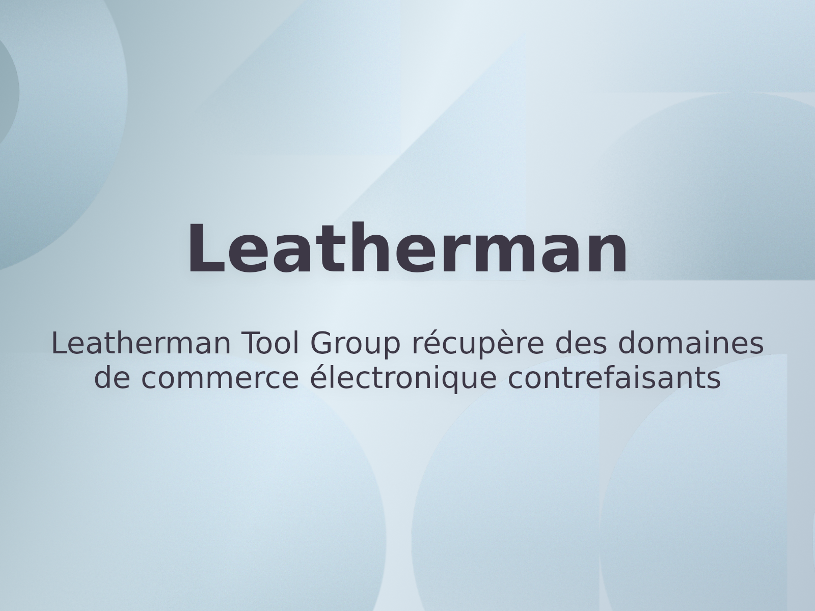 Leatherman Tool Group récupère des domaines de commerce électronique contrefaisants