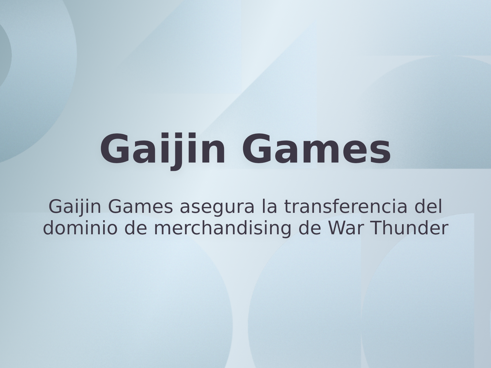 Gaijin Games asegura la transferencia del dominio de merchandising de War Thunder