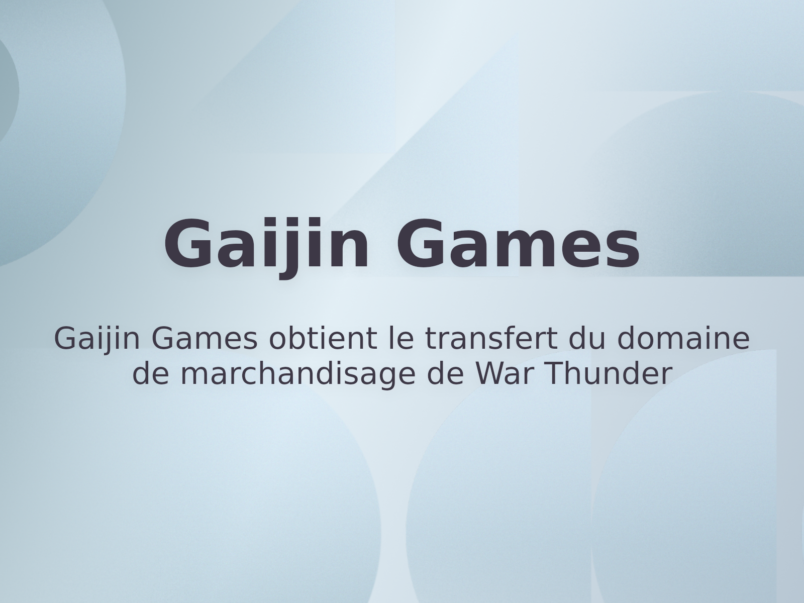Gaijin Games obtient le transfert du domaine de marchandisage de War Thunder