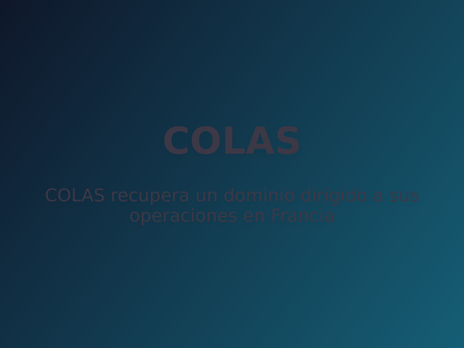 COLAS recupera un dominio dirigido a sus operaciones en Francia