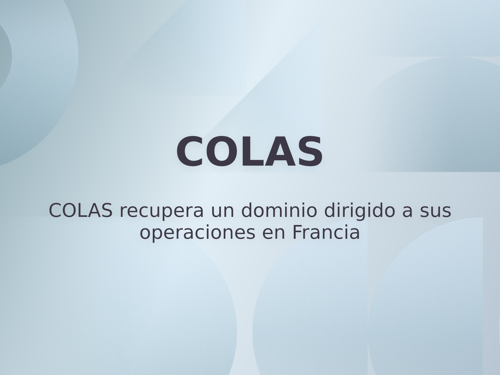 COLAS recupera un dominio dirigido a sus operaciones en Francia