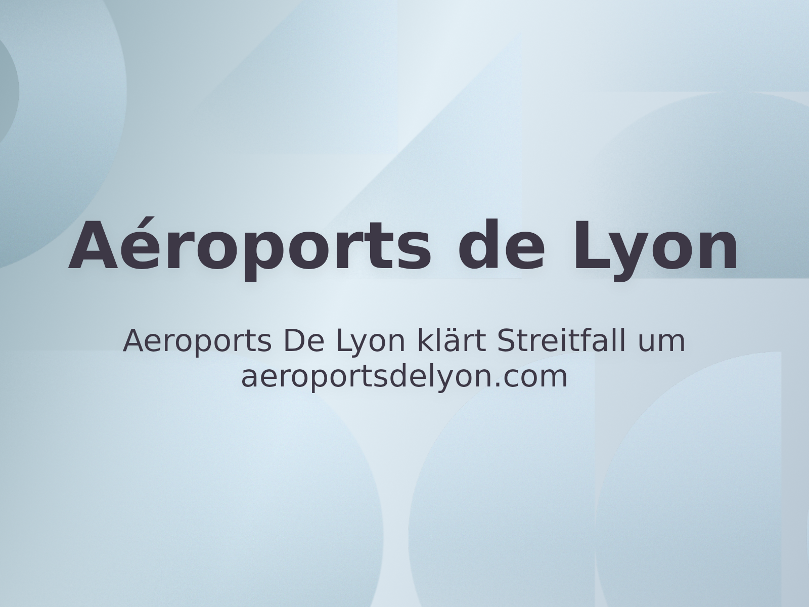 Aeroports De Lyon klärt Streitfall um aeroportsdelyon.com