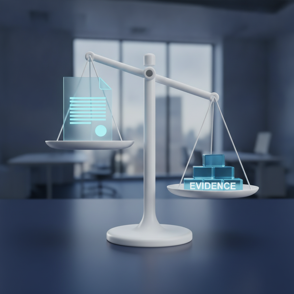 Conceptual image representing WIPO legal evidence and domain dispute documentation.