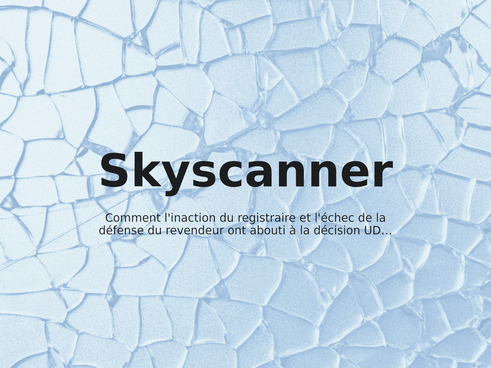 Comment l’inaction du registraire et l’échec de la défense du revendeur ont abouti à la décision UDRP de Skyscanner