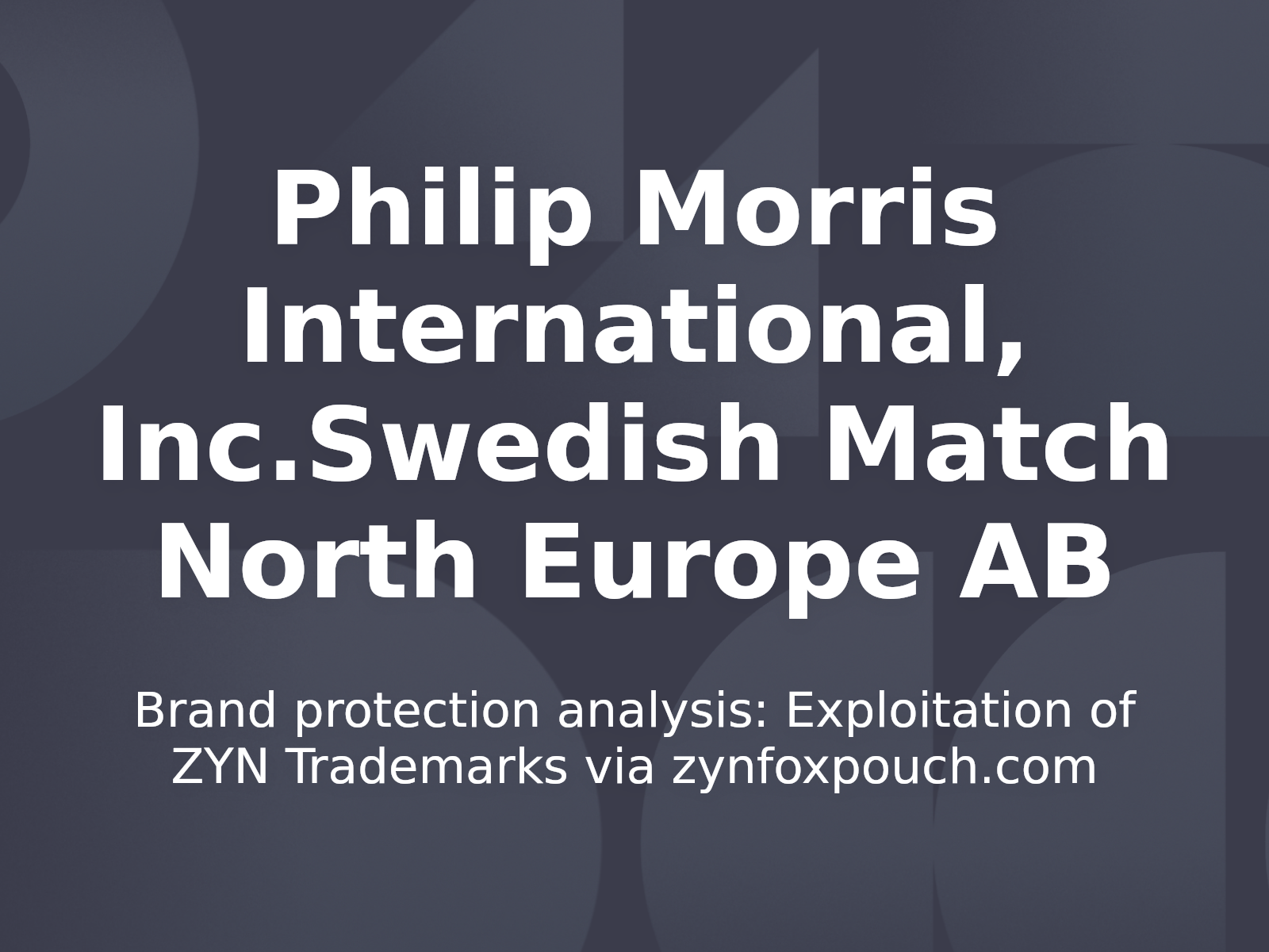 WIPO Orders Transfer of Unauthorized ZYN Nicotine Retail Domain