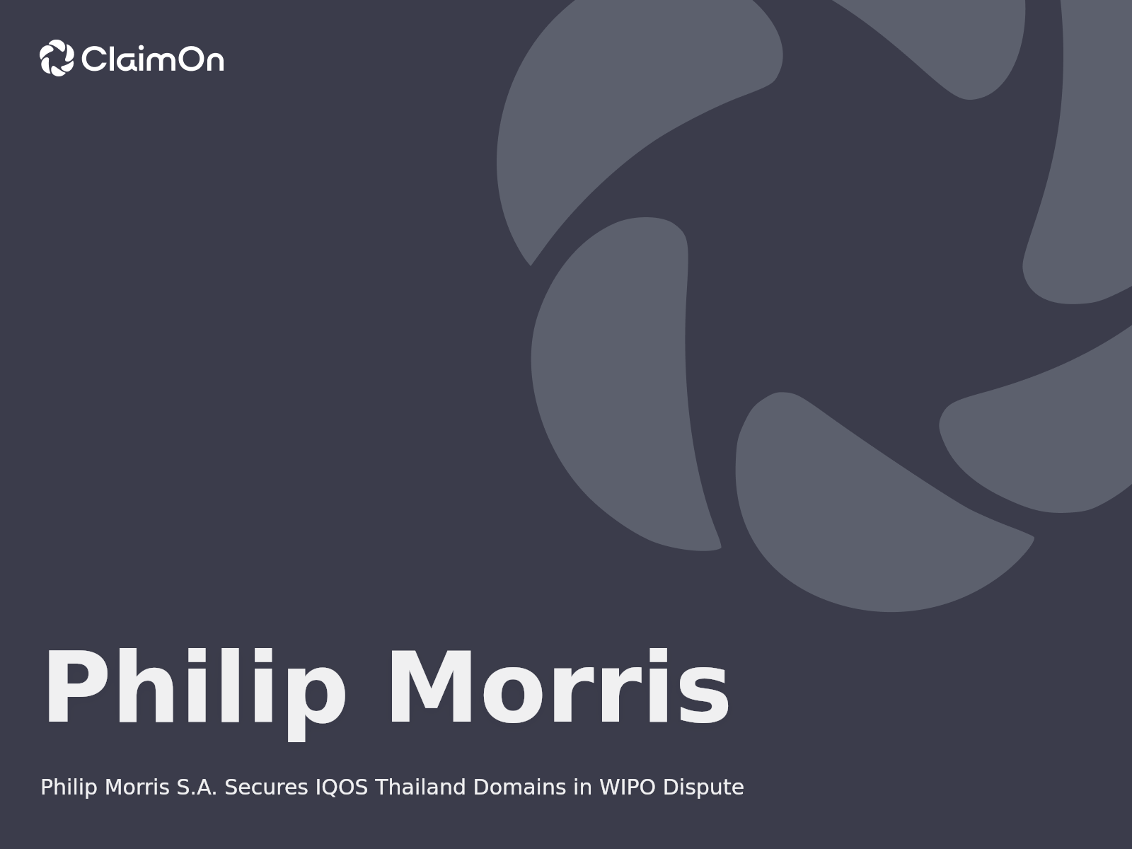 Philip Morris S.A. Secures IQOS Thailand Domains in WIPO Dispute
