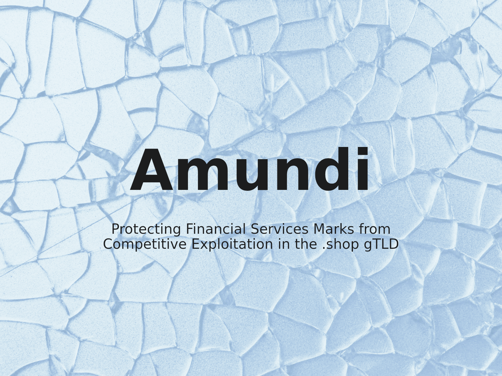 Protecting Financial Services Marks from Competitive Exploitation in the .shop gTLD