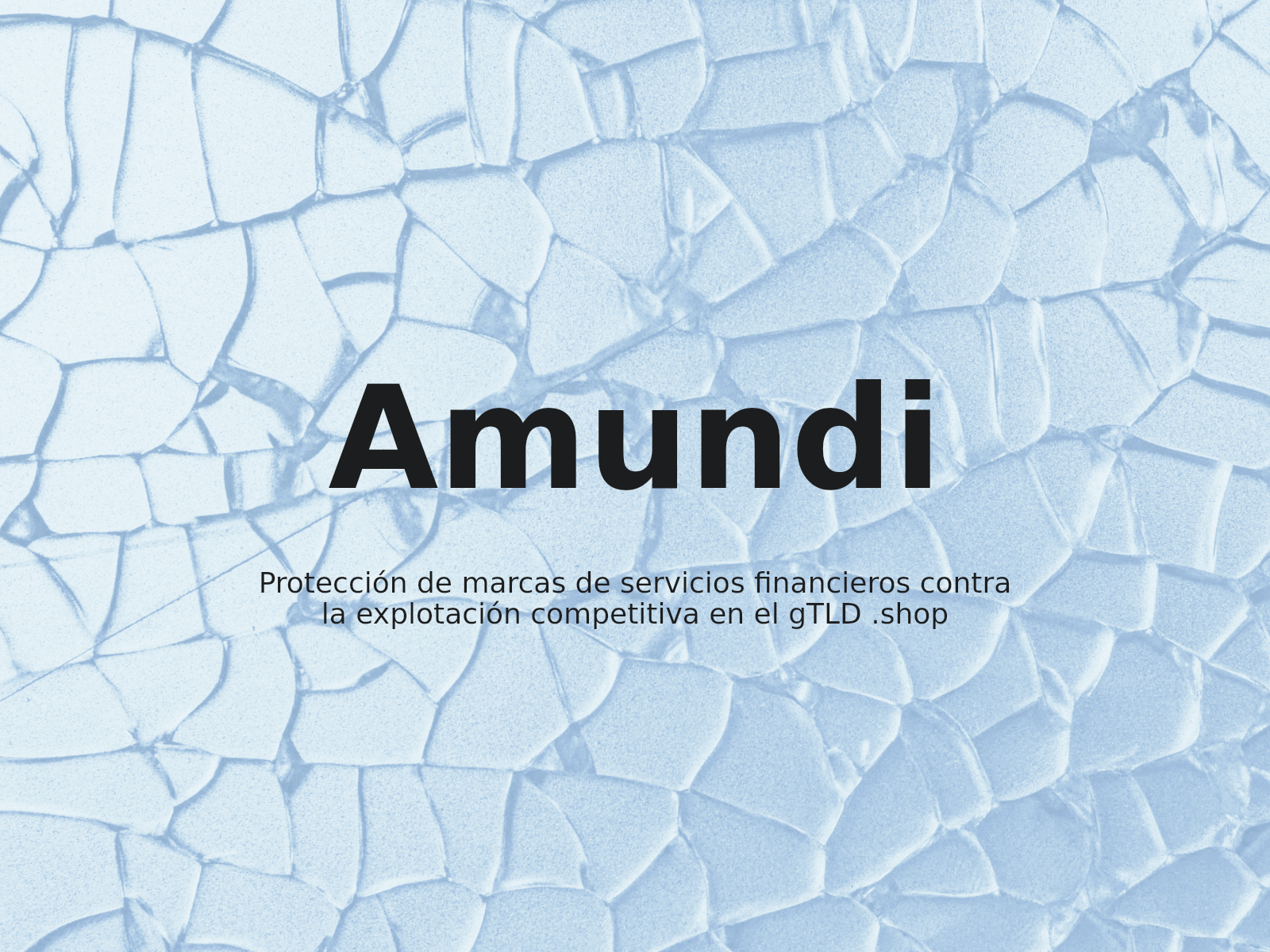 Protección de marcas de servicios financieros contra la explotación competitiva en el gTLD .shop