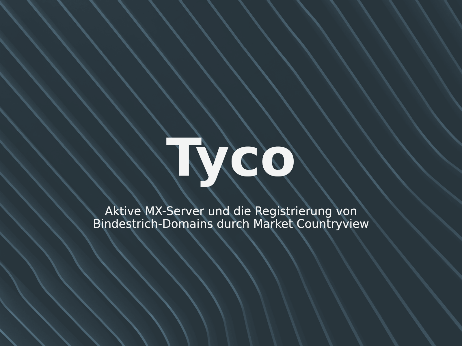 Aktive MX-Server und die Registrierung von Bindestrich-Domains durch Market Countryview