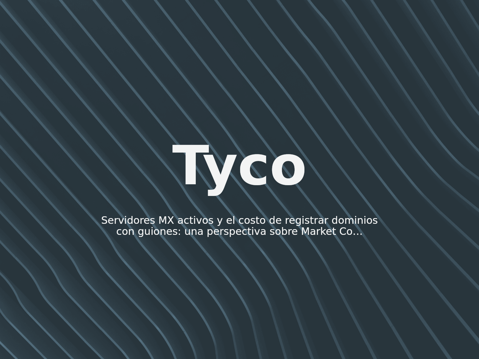 Servidores MX activos y el costo de registrar dominios con guiones: una perspectiva sobre Market Countryview