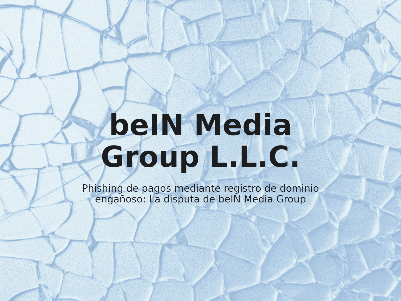 Phishing de pagos mediante registro de dominio engañoso: La disputa de beIN Media Group