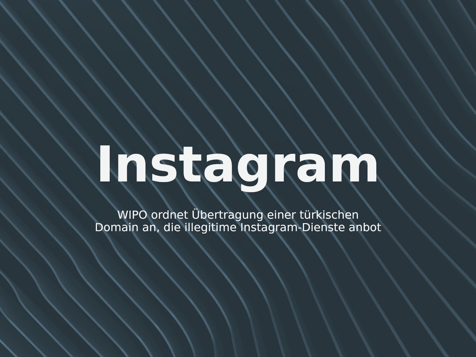 WIPO ordnet Übertragung einer türkischen Domain an, die illegitime Instagram-Dienste anbot
