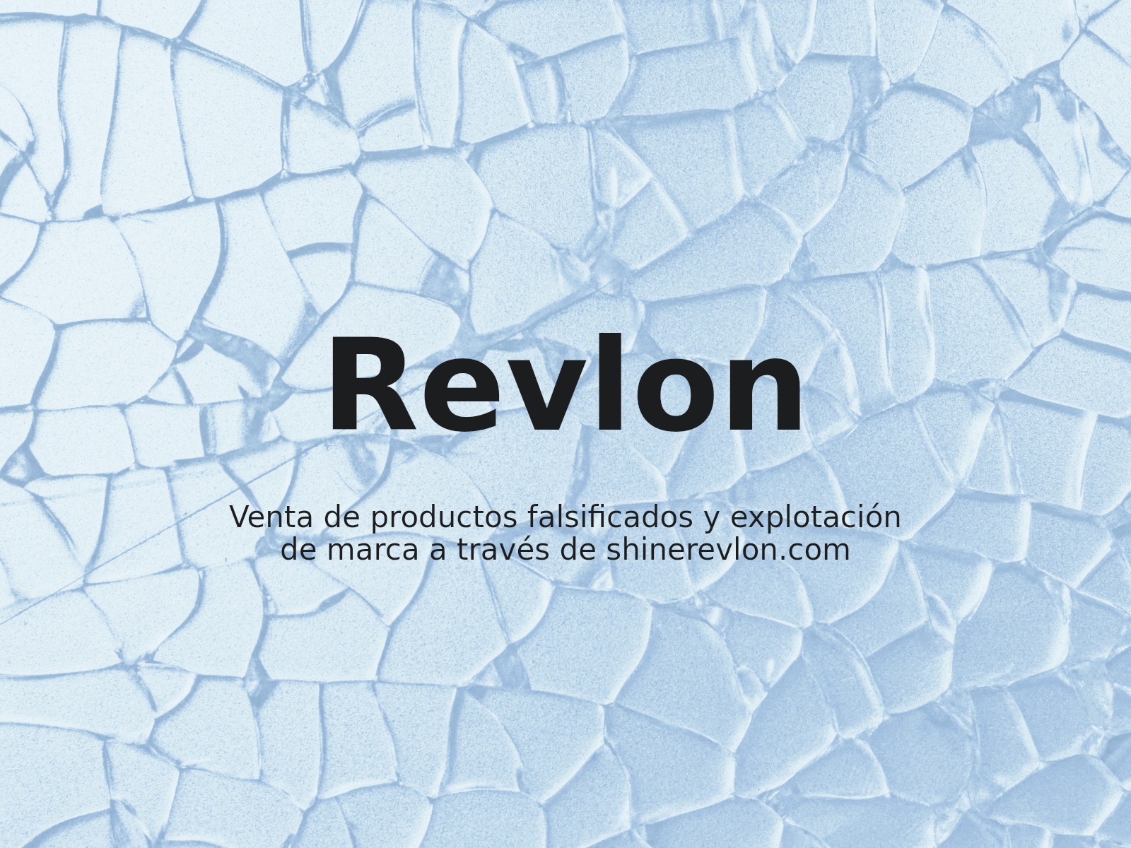Venta de productos falsificados y explotación de marca a través de shinerevlon.com