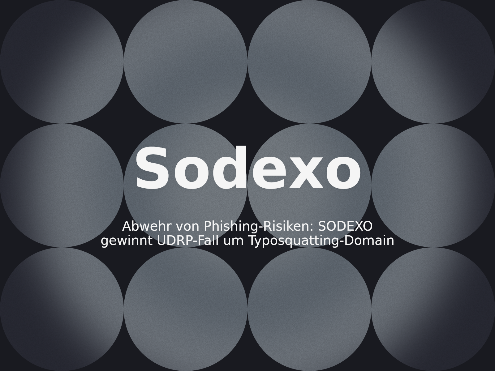 Abwehr von Phishing-Risiken: SODEXO gewinnt UDRP-Fall um Typosquatting-Domain