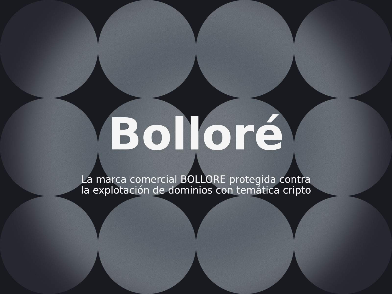La marca comercial BOLLORE protegida contra la explotación de dominios con temática cripto