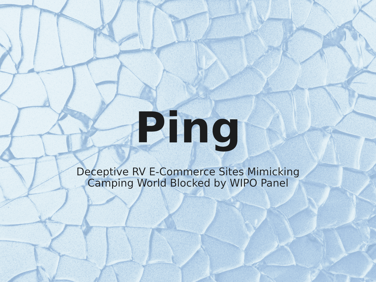 Deceptive RV E-Commerce Sites Mimicking Camping World Blocked by WIPO Panel
