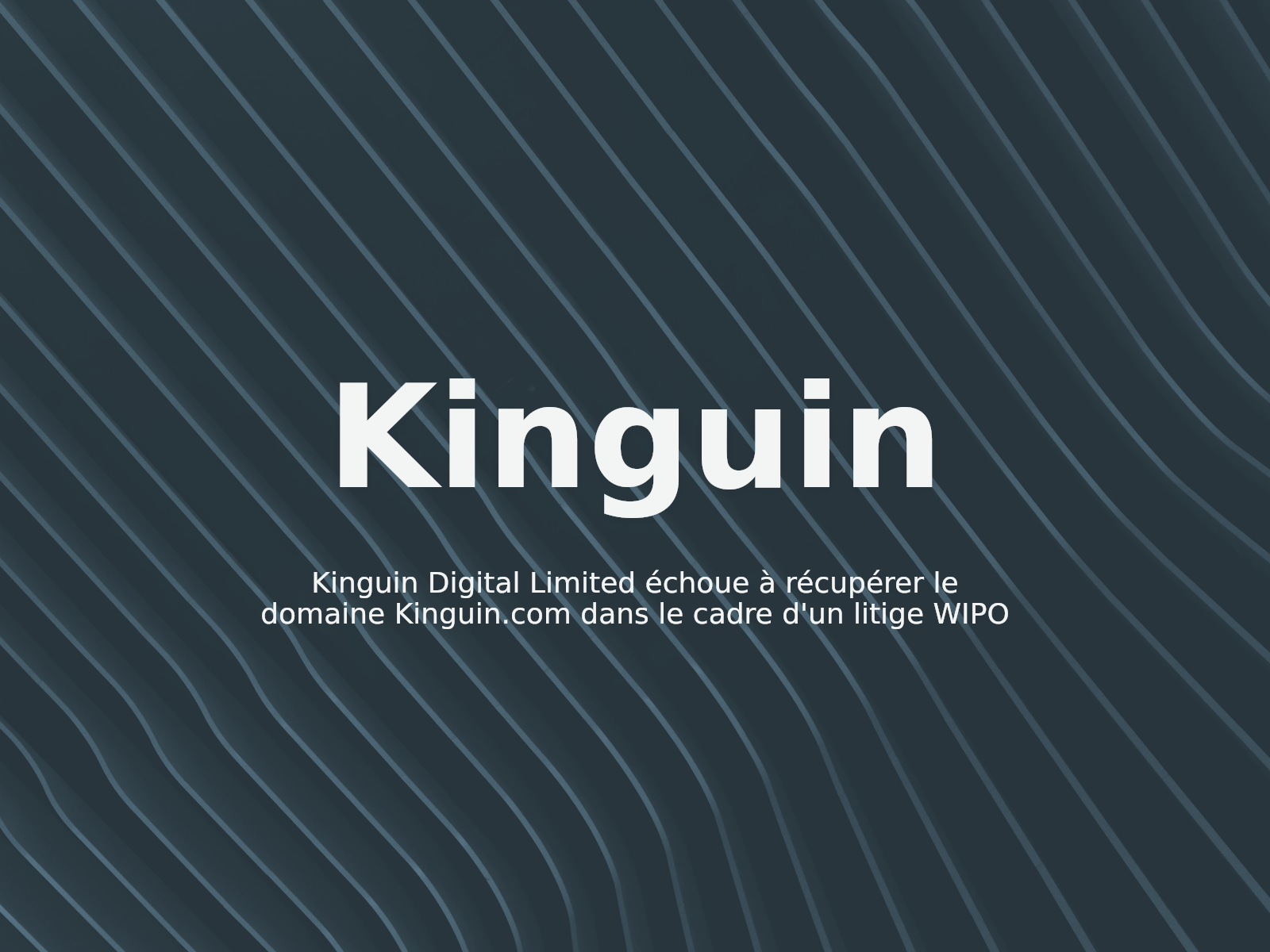 Kinguin Digital Limited échoue à récupérer le domaine Kinguin.com dans le cadre d’un litige WIPO