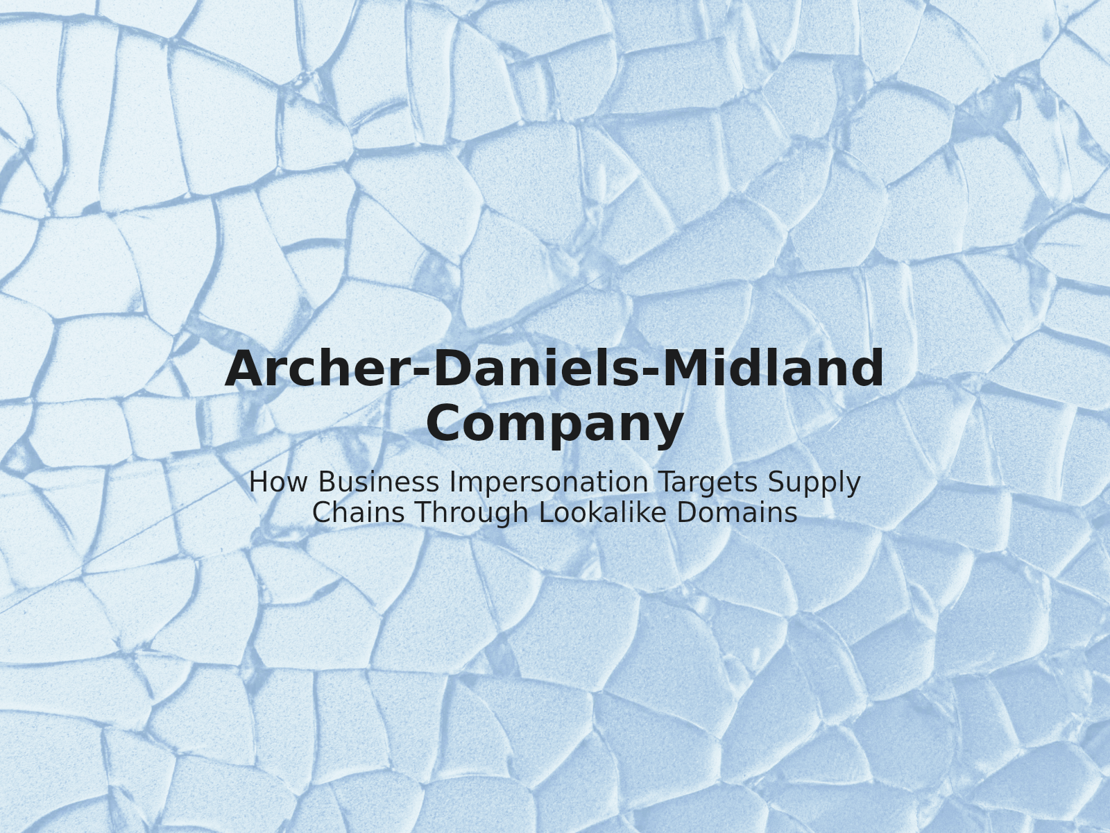 How Business Impersonation Targets Supply Chains Through Lookalike Domains