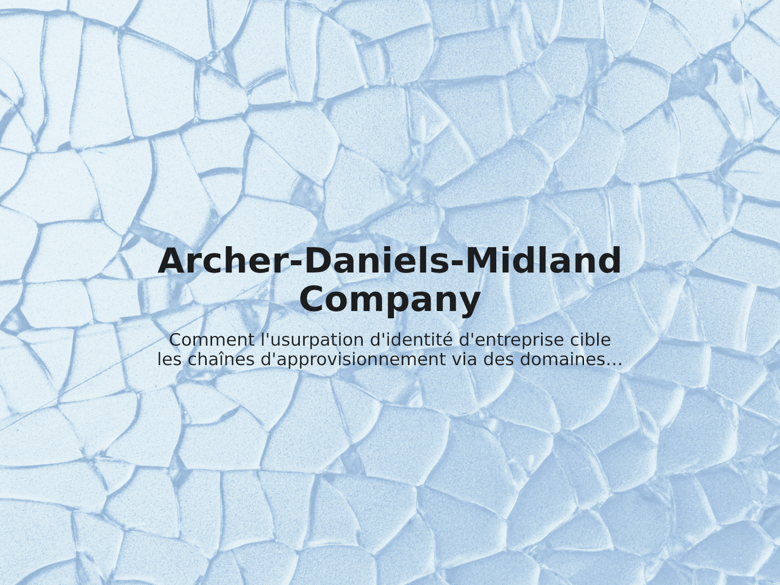 Comment l’usurpation d’identité d’entreprise cible les chaînes d’approvisionnement via des domaines sosies