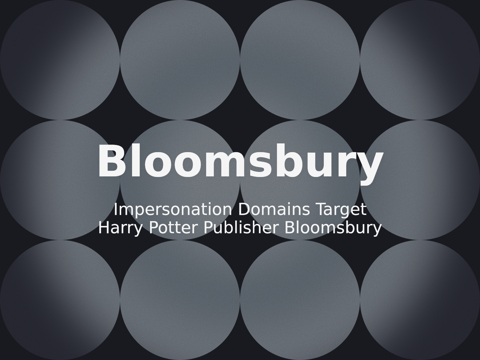 Impersonation Domains Target Harry Potter Publisher Bloomsbury