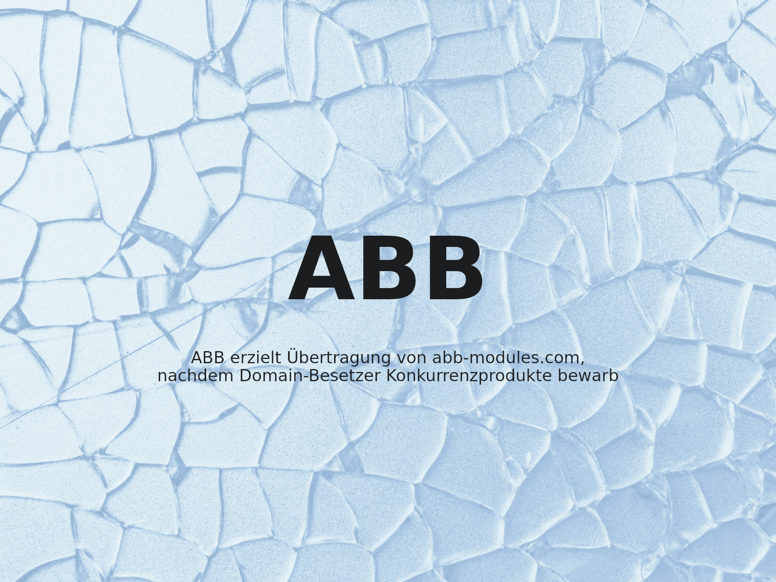 ABB erzielt Übertragung von abb-modules.com, nachdem Domain-Besetzer Konkurrenzprodukte bewarb