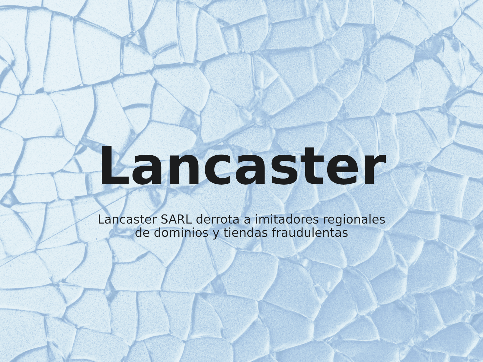 Lancaster SARL derrota a imitadores regionales de dominios y tiendas fraudulentas