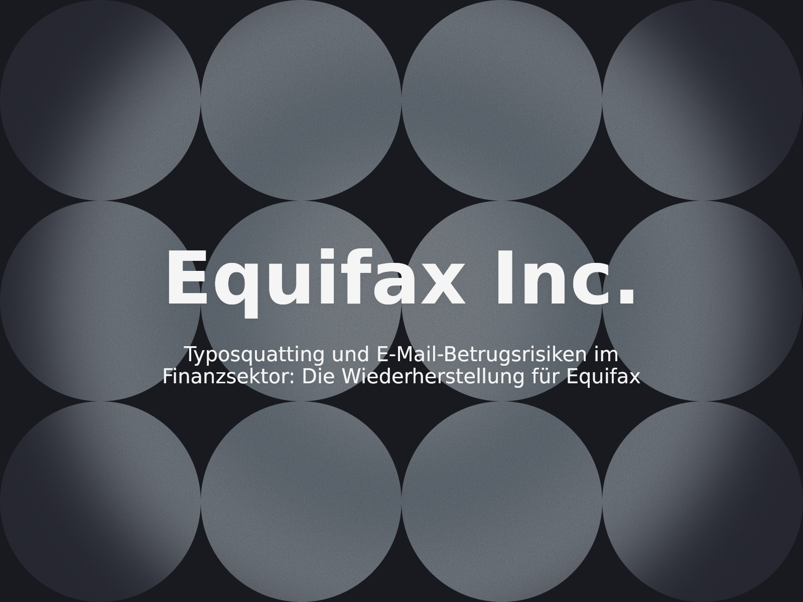 Typosquatting und E-Mail-Betrugsrisiken im Finanzsektor: Die Wiederherstellung für Equifax