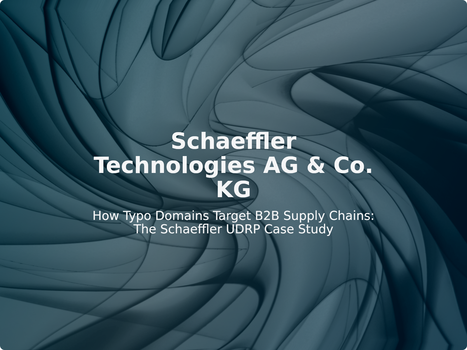 How Typo Domains Target B2B Supply Chains: The Schaeffler UDRP Case Study