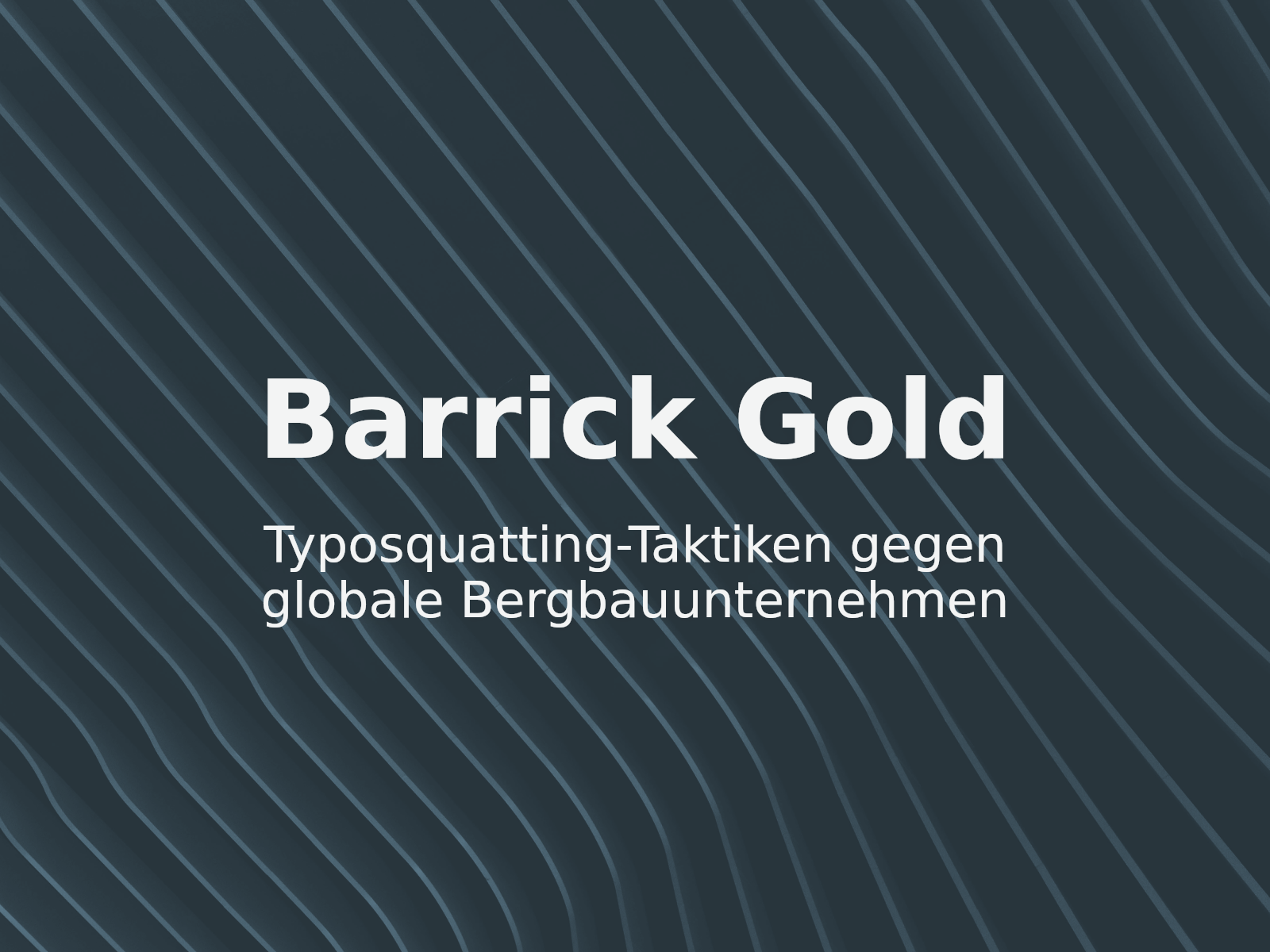 Typosquatting-Taktiken gegen globale Bergbauunternehmen
