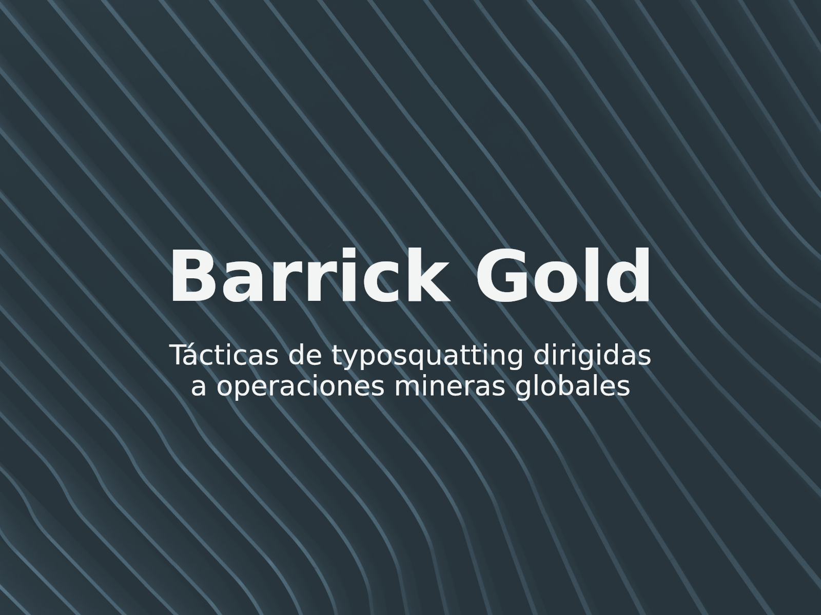 Tácticas de typosquatting dirigidas a operaciones mineras globales