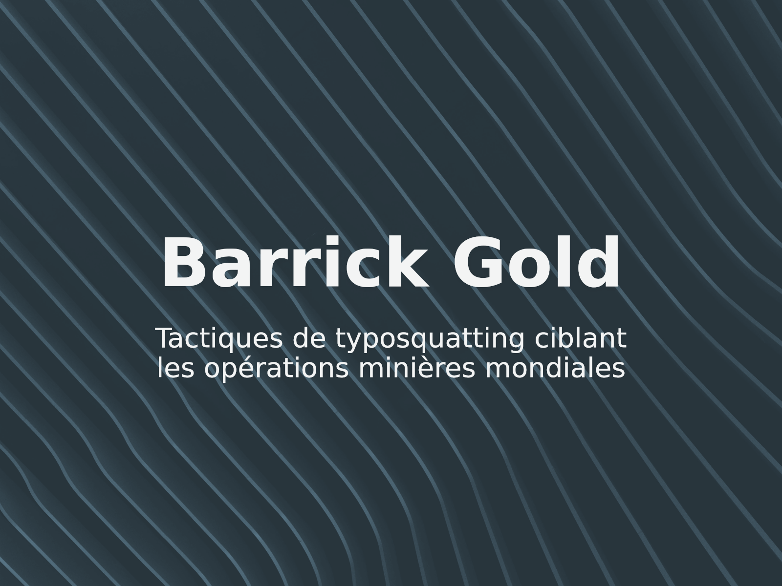 Tactiques de typosquatting ciblant les opérations minières mondiales