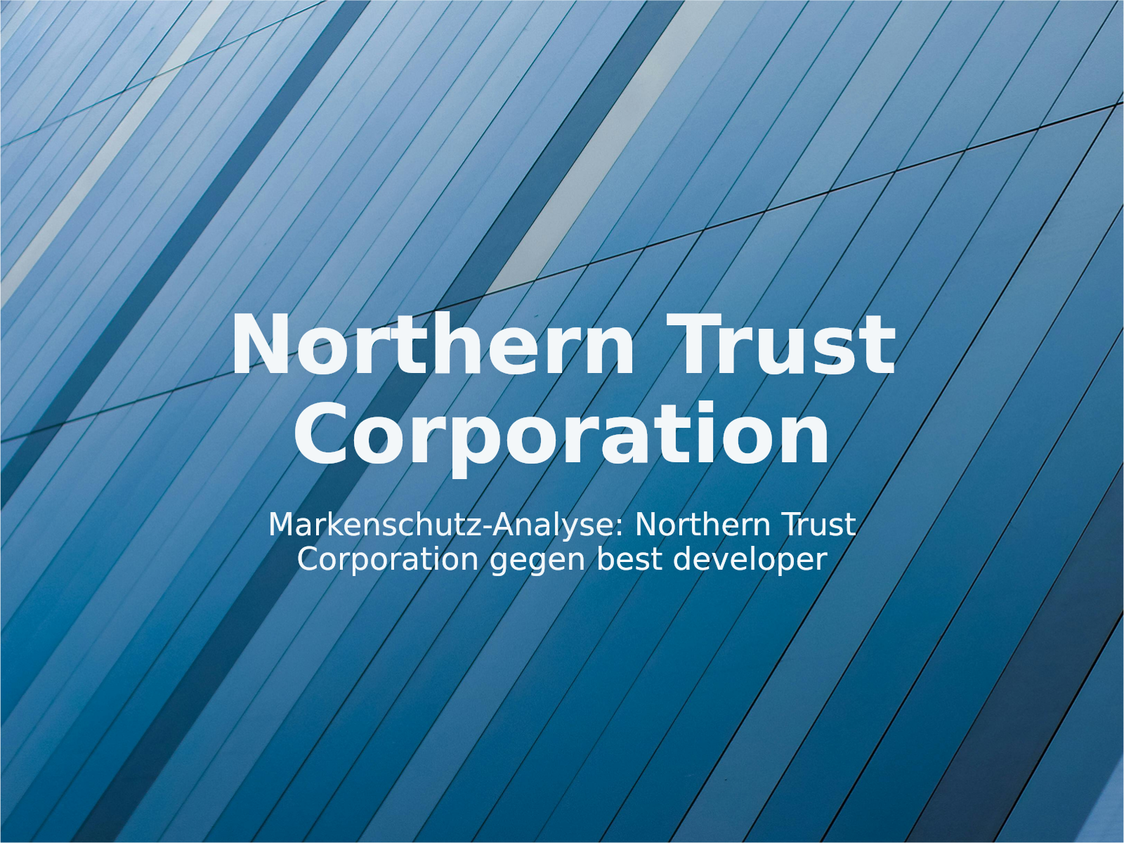 Markenschutz-Analyse: Northern Trust Corporation gegen best developer