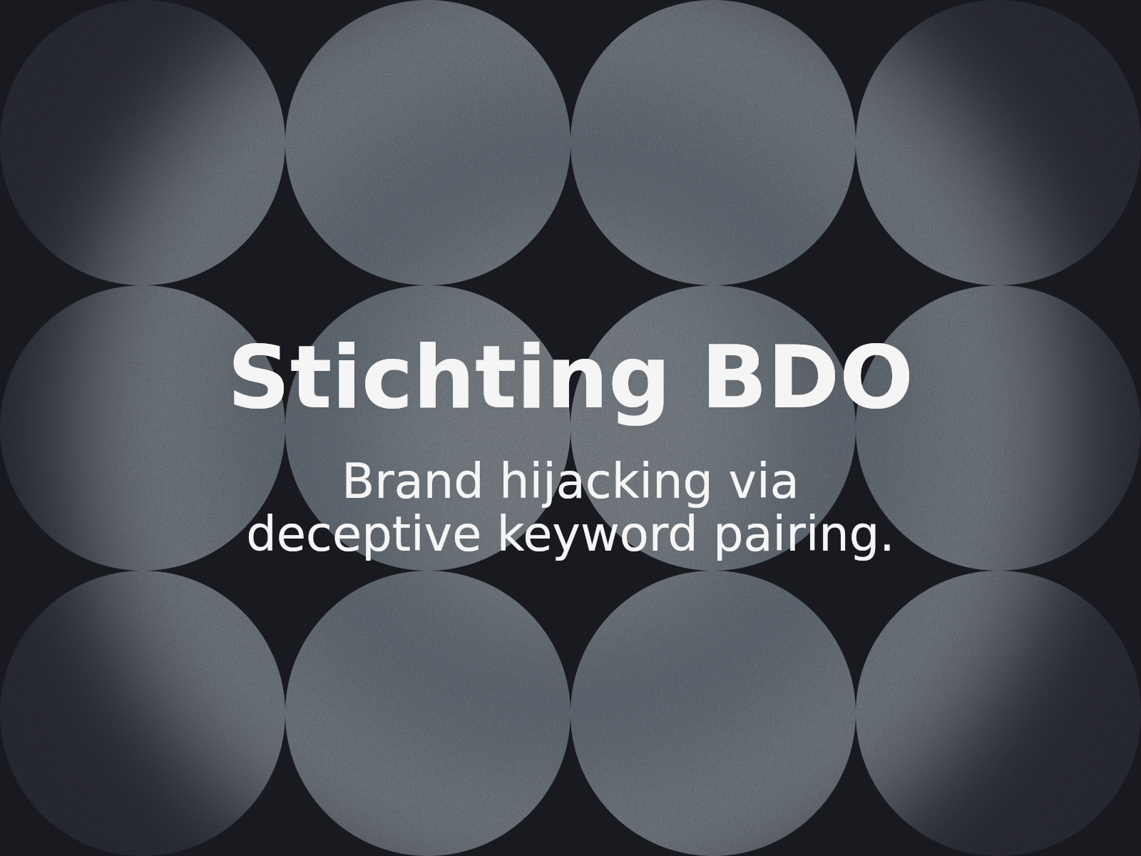 WIPO Orders Transfer of wealthbdo.com to Stichting BDO to Prevent Corporate Impersonation