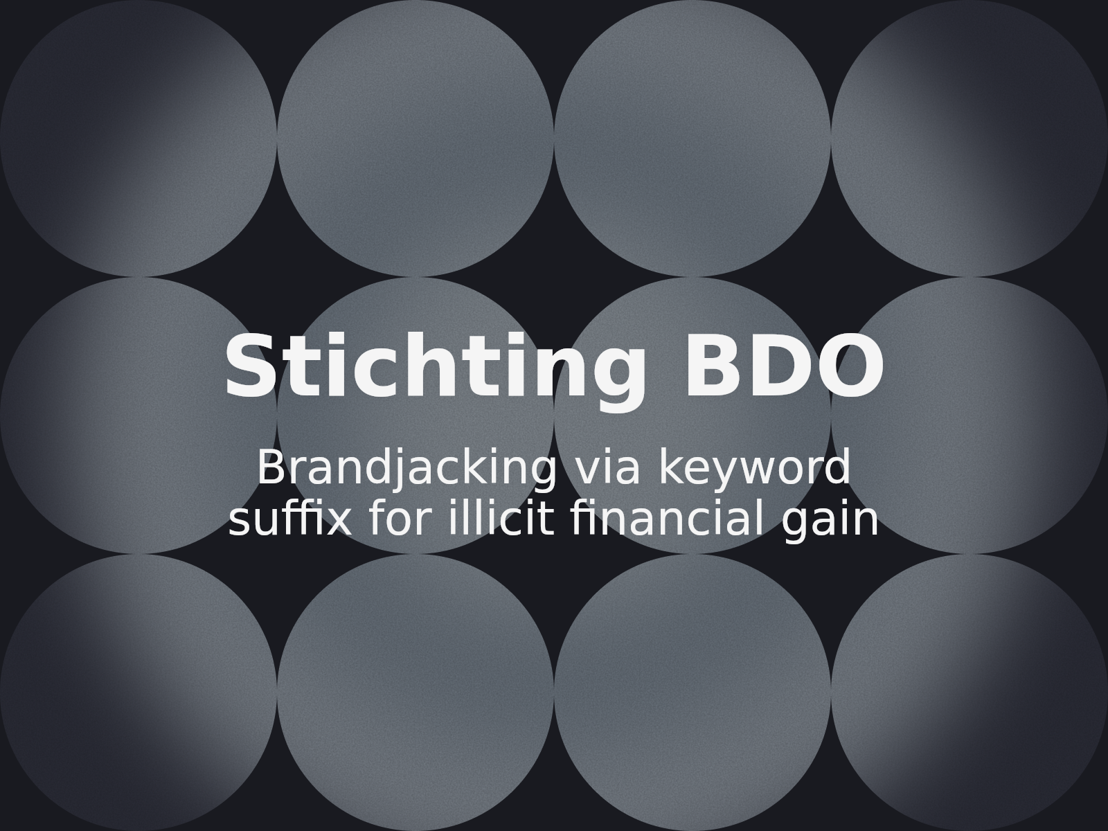 L’OMPI ordonne le transfert de wealthbdo.com à Stichting BDO pour empêcher l’usurpation d’identité d’entreprise