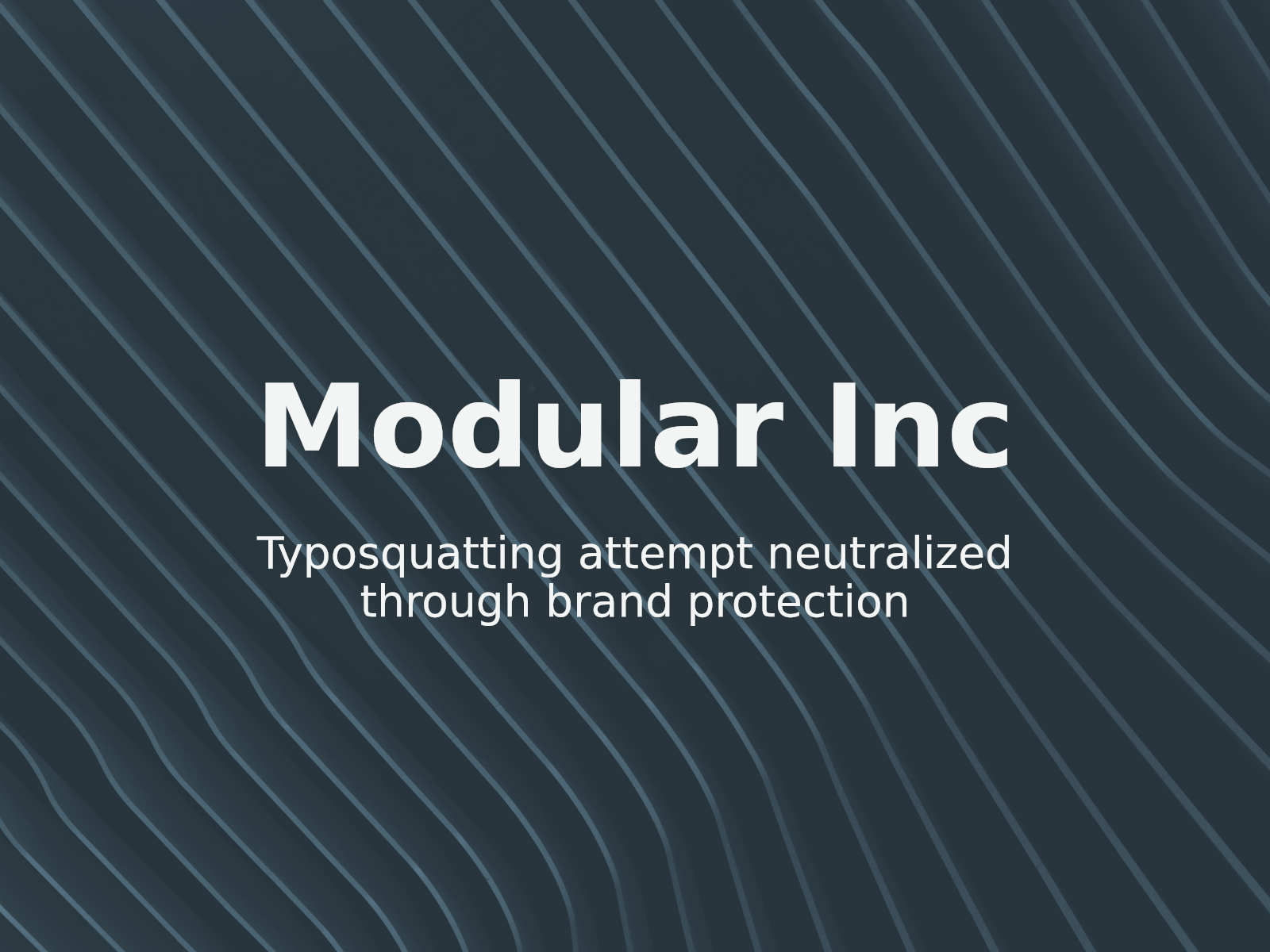 AI Brand Protection: Modular Inc Secures Typosquatted Domain moxular.com