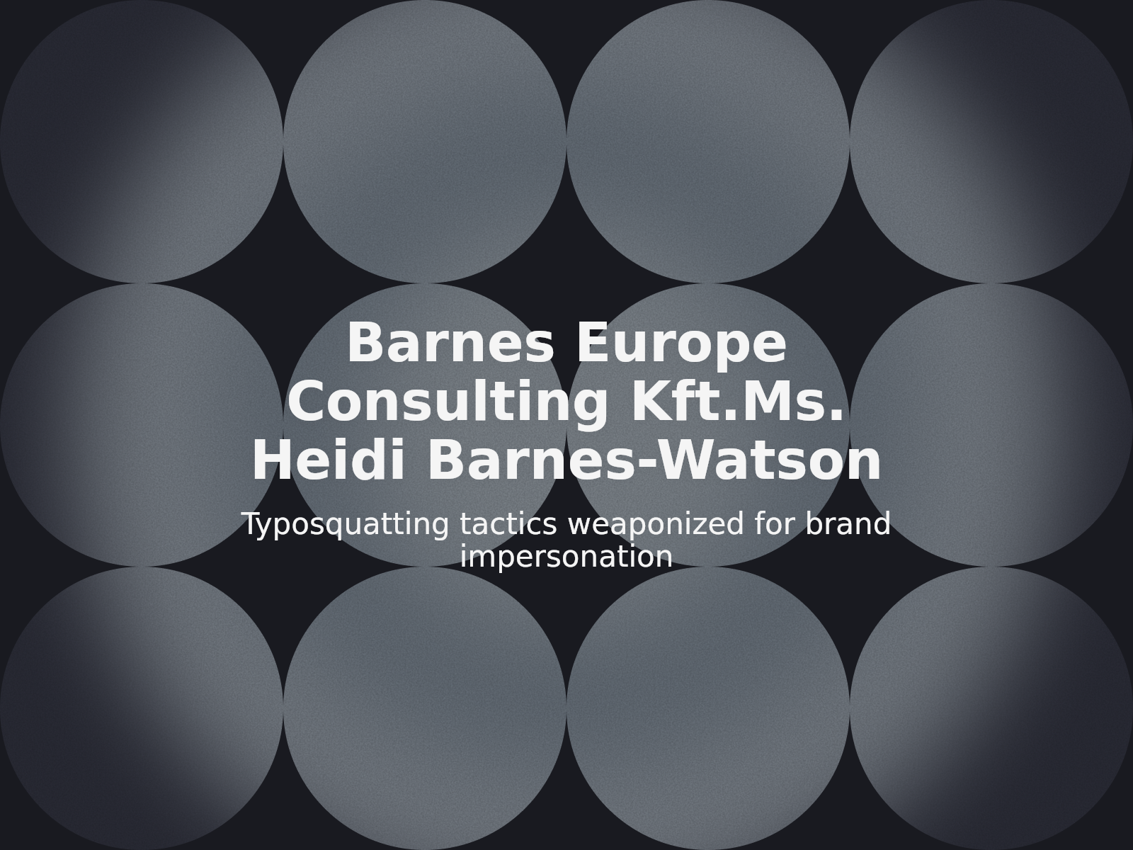 La marque de luxe BARNES récupère un domaine de typosquatting utilisé pour une potentielle fraude par e-mail