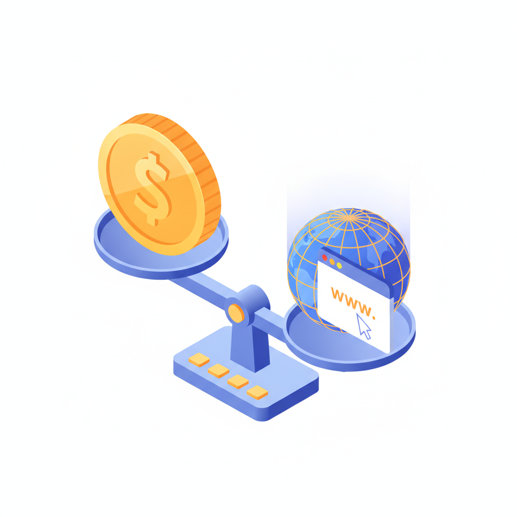 Illustration isométrique représentant la valeur financière et le retour sur investissement d'un actif numérique récupéré