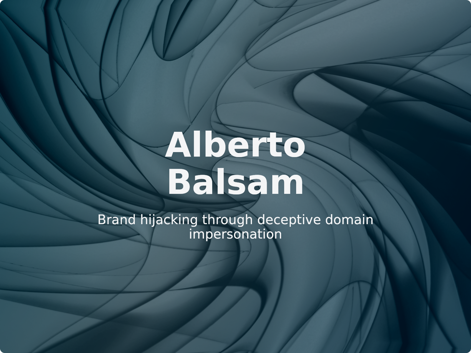 Combating ALBERTO BALSAM Brand Impersonation in Domain Disputes