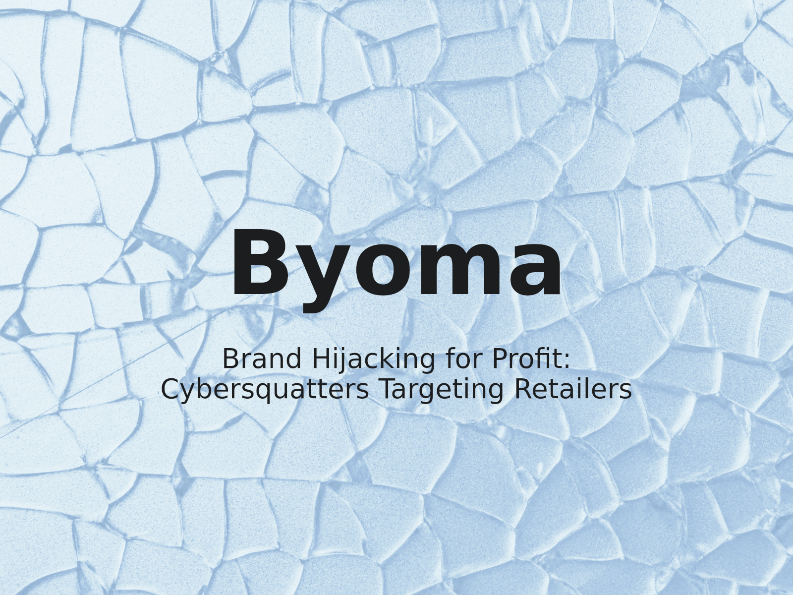Contrefaçon de marque et revente de nom de domaine : litige UDRP de Byoma Limited